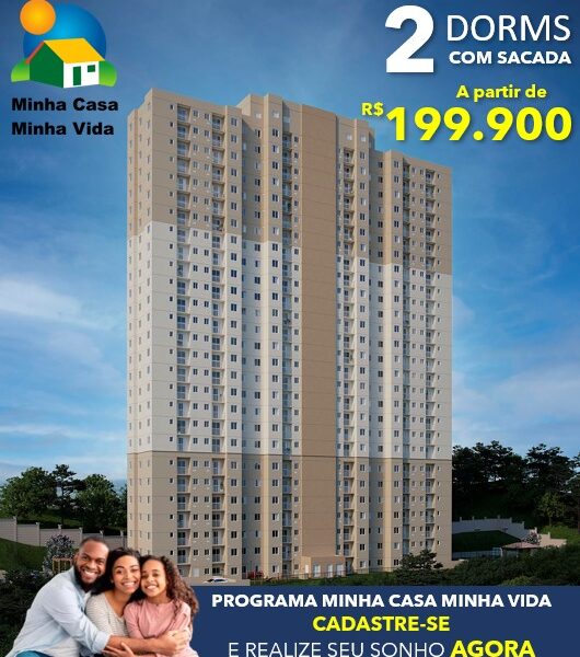 Apartamento 2 dormitórios - Minha Casa, Minha Vida