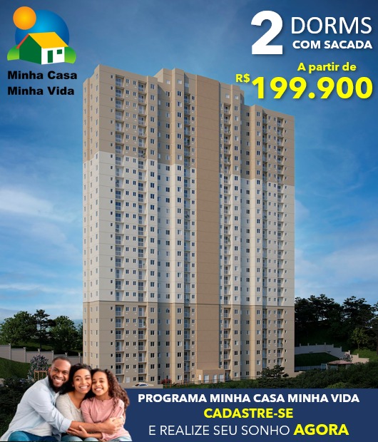 Apartamento 2 dormitórios - Minha Casa, Minha Vida