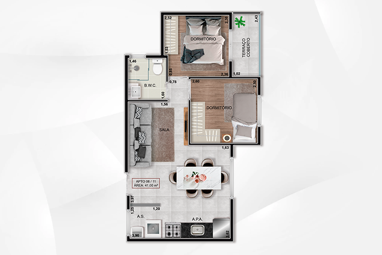 Ótimo apartamento com 2 dormitórios, Vila Paranaguá SP