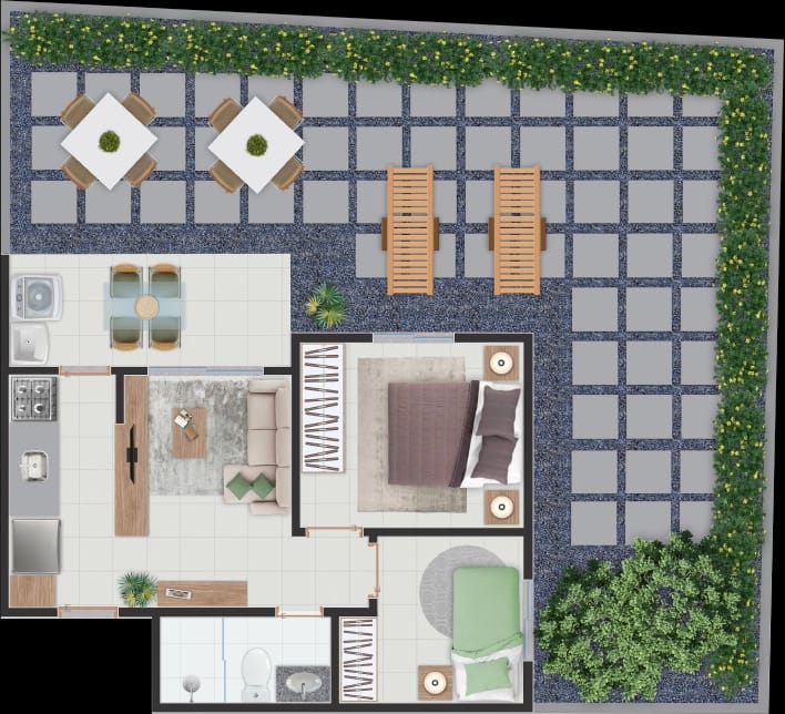 Apartamento 2 dormitórios